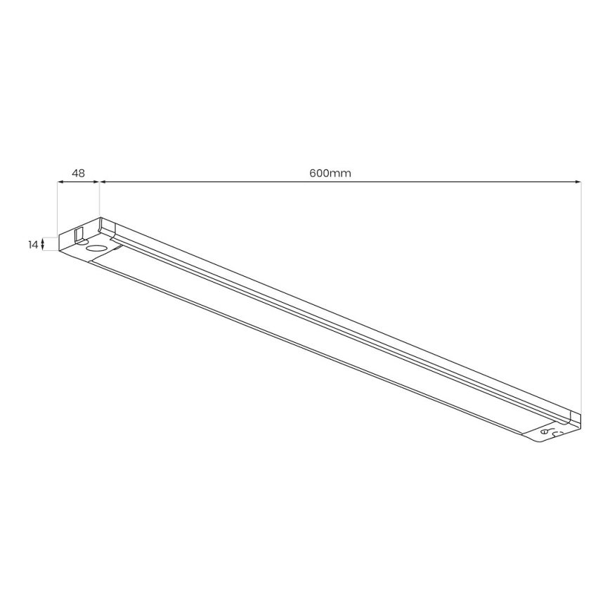 LED Podlinkové svítidlo LED/18W/230V 2700/3000/4000/5000/5700K 60 cm bílá
