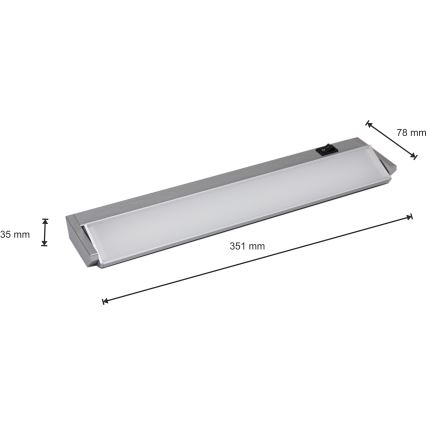 LED Podlinkové svítidlo LED/5W/230V stříbrná