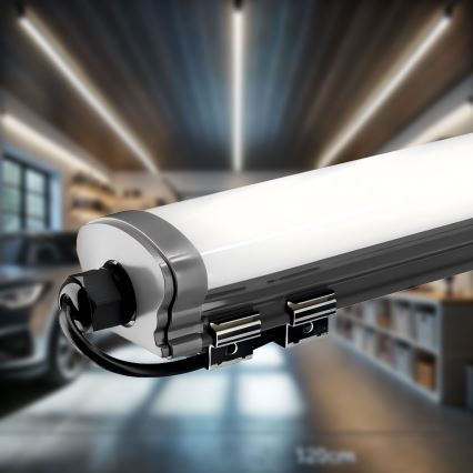 LED Podlinkové svítidlo LED/60W/230V 6000K 120 cm IP65 černá
