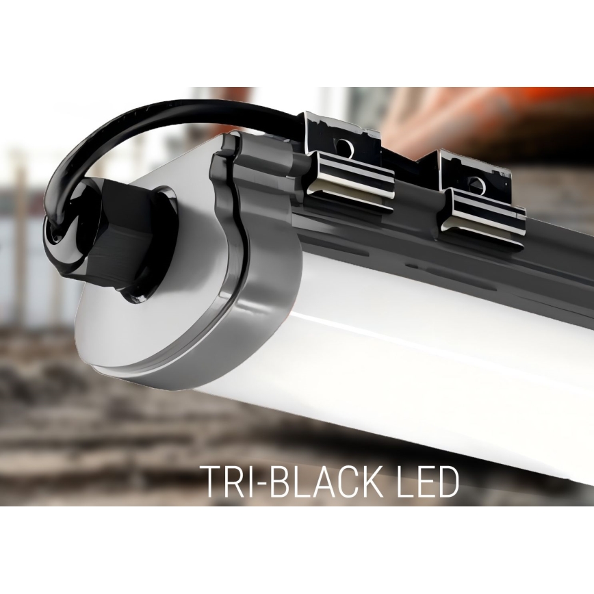 LED Podlinkové svítidlo LED/60W/230V 6000K 120 cm IP65 černá