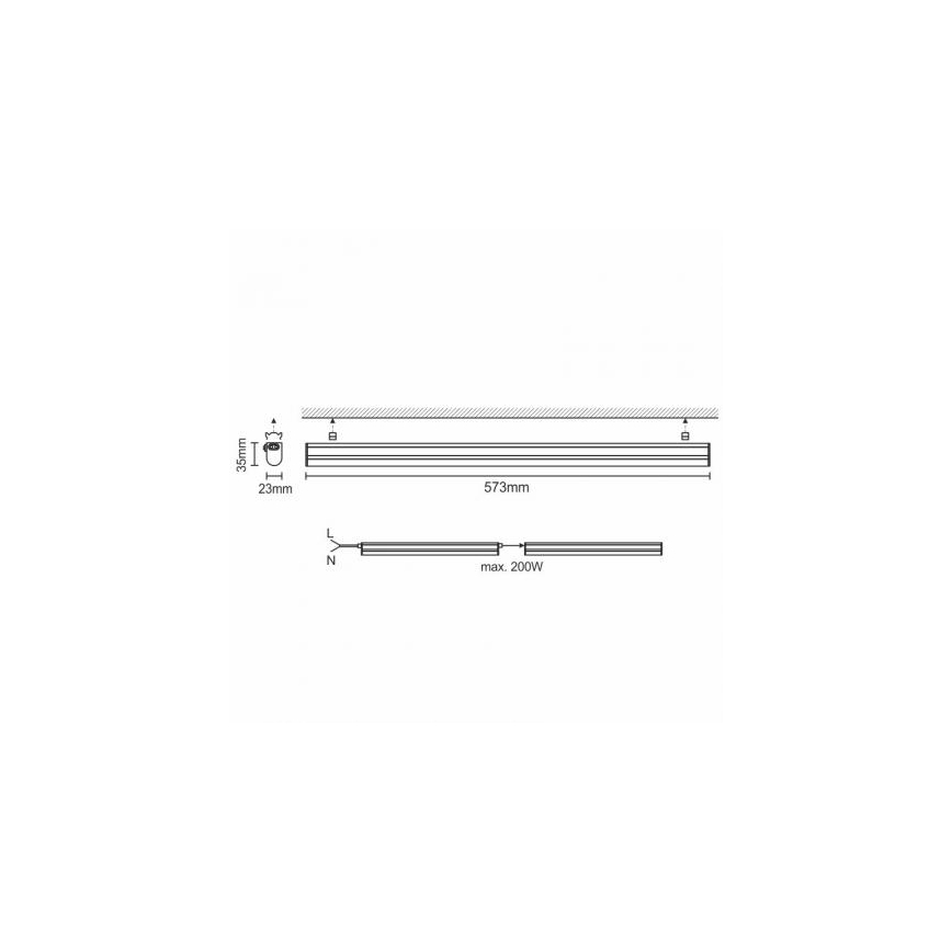 LED Podlinkové svítidlo LED/9W/230V 4000K