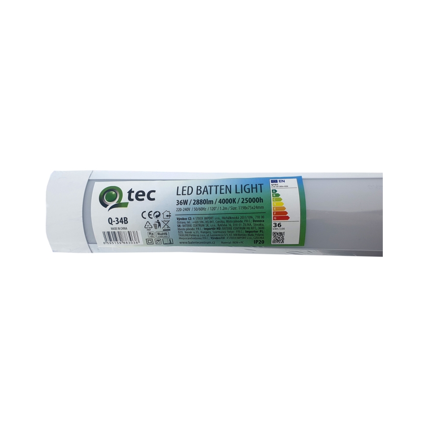 LED Podlinkové svítidlo QTEC LED/36W/230V 120 cm bílá