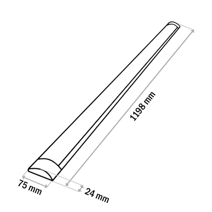 LED Podlinkové svítidlo QTEC LED/36W/230V 120 cm bílá