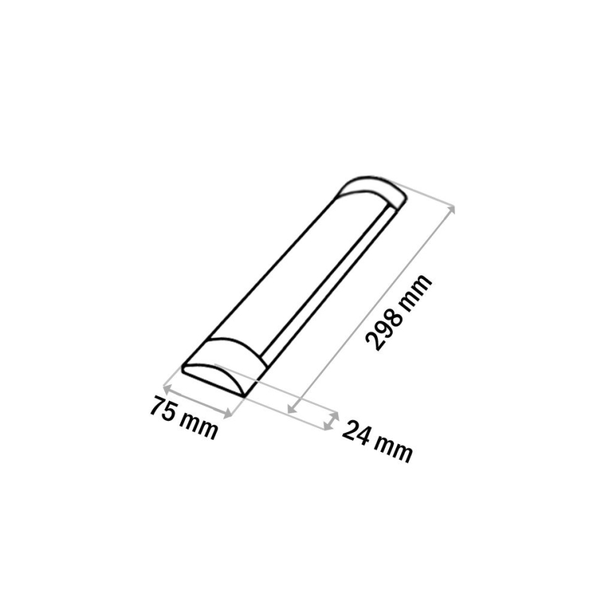 LED Podlinkové svítidlo QTEC LED/9W/230V 30 cm černá