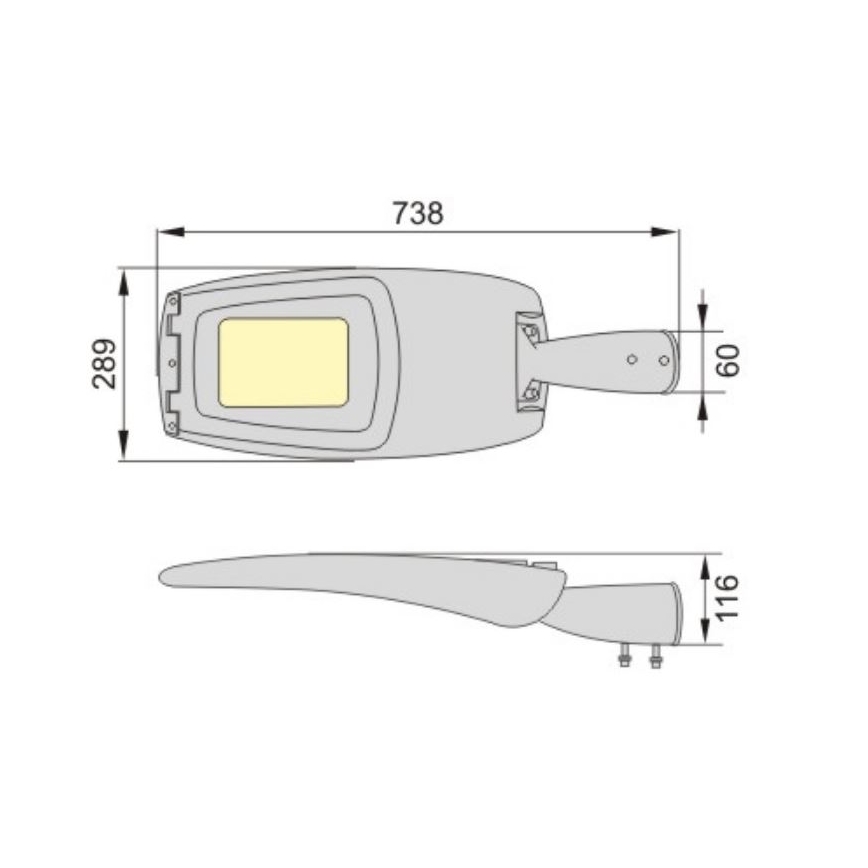 LED Pouliční lampa ADQUEN PLUS LED/100W/230V IP66