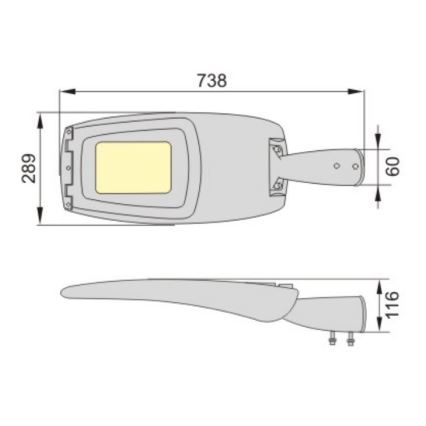 LED Pouliční lampa ADQUEN PLUS LED/120W/230V IP66
