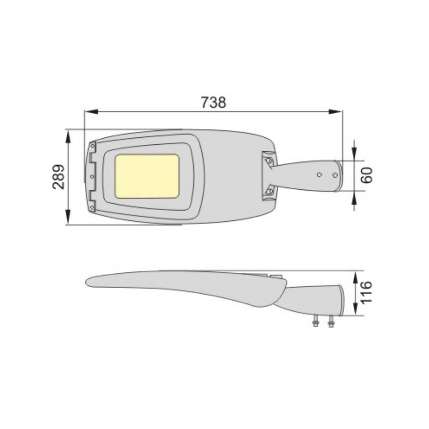 LED Pouliční lampa ADQUEN PLUS LED/120W/230V IP66