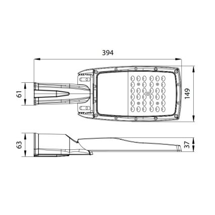 LED Pouliční lampa NOVUM PLUS LED/50W/230V IP65