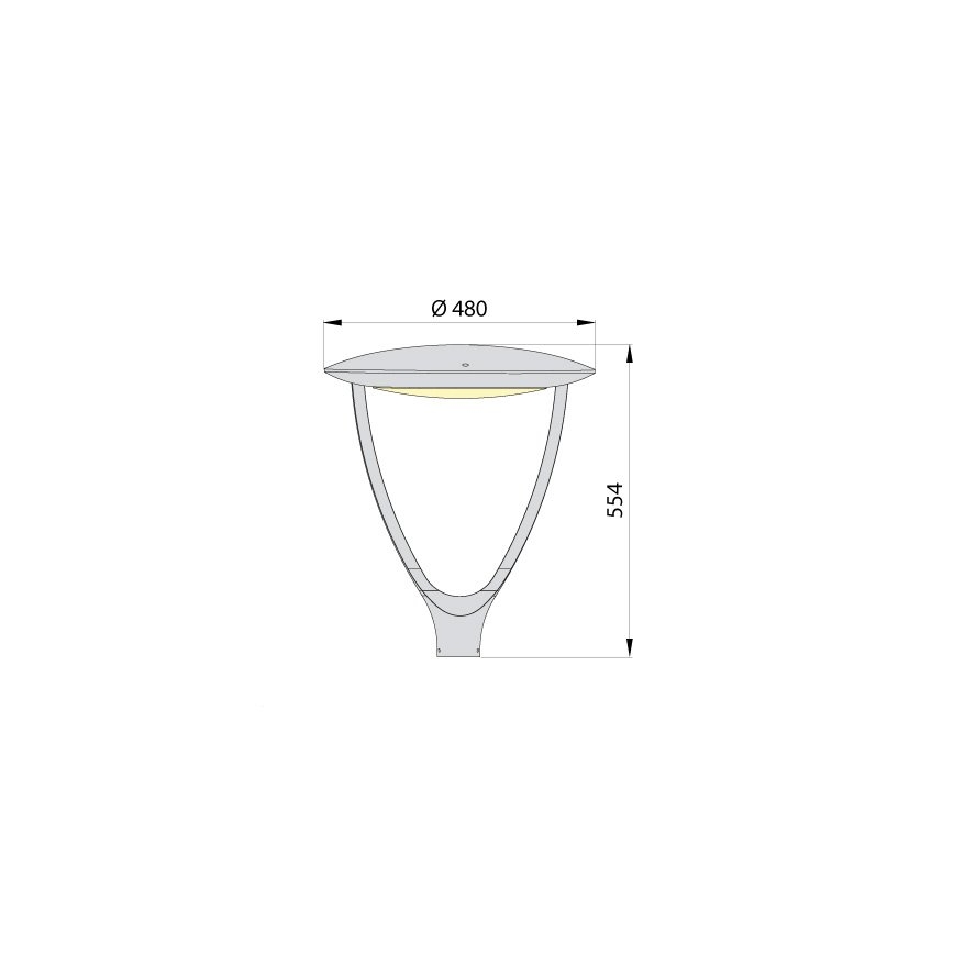LED Pouliční lampa PARK SOFT LED/60W/230V 4000K IP65