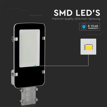 LED Pouliční lampa SAMSUNG CHIP LED/30W/230V 4000K IP65