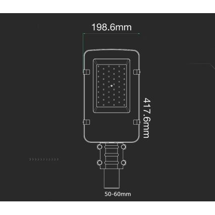 LED Pouliční lampa SAMSUNG CHIP LED/30W/230V 6400K IP65