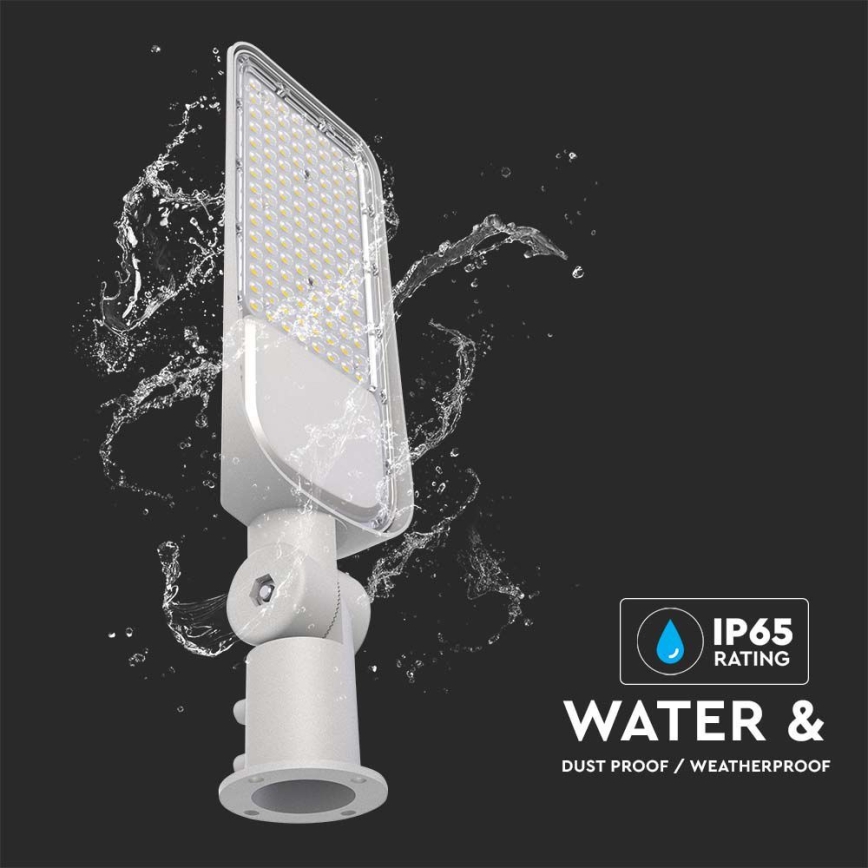 LED Pouliční lampa SAMSUNG CHIP LED/30W/230V 6500K IP65 šedá