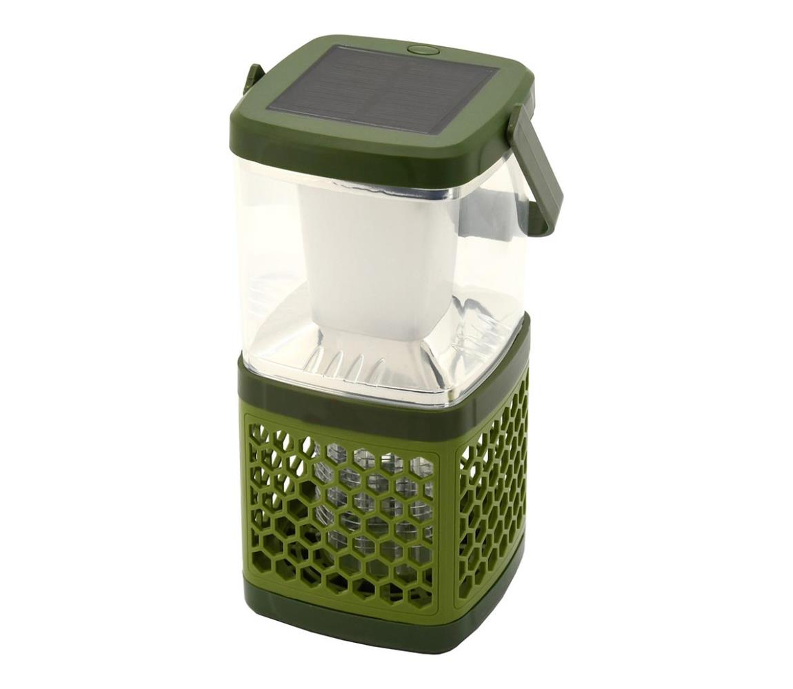 Compass LED Přenosná nabíjecí lampa s lapačem hmyzu LED/3W/1800mAh zelená CP0057