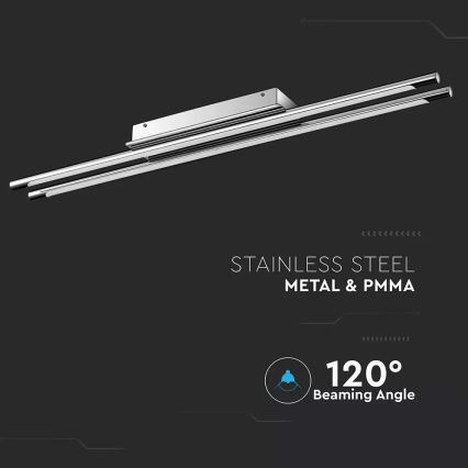 LED Přisazený lustr 2xLED/18W/230V 4000K