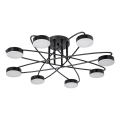 LED Přisazený lustr 8xLED/7W/230V 3000-6000K pr. 70 cm černá
