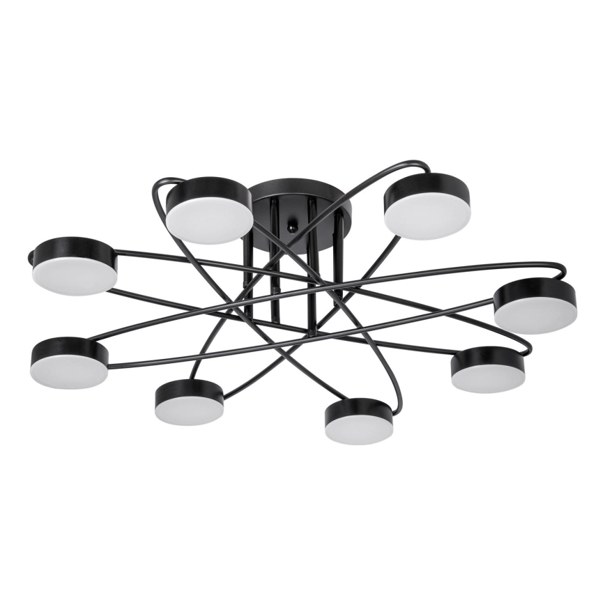 LED Přisazený lustr 8xLED/7W/230V černá