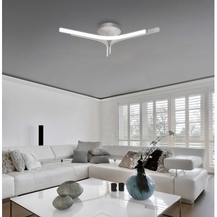 LED Přisazený lustr ALTA LED/30W/230V stříbrná