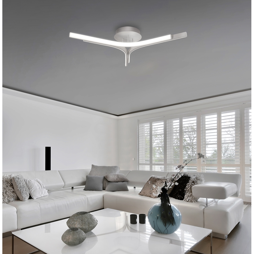 LED Přisazený lustr ALTA LED/30W/230V stříbrná