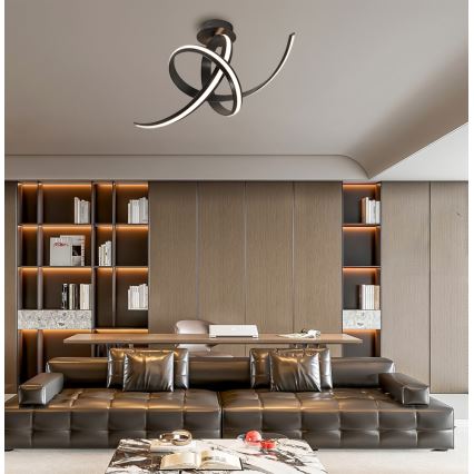 LED Přisazený lustr AREZIA LED/41W/230V černá