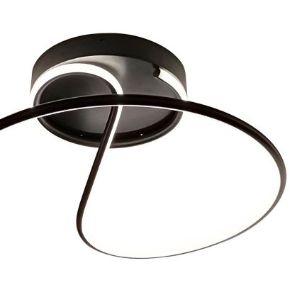 LED Přisazený lustr DELTA LED/30W/230V černá