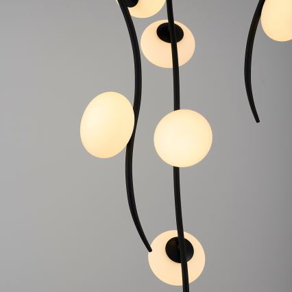 LED Přisazený lustr GELA 18xLED/3W/230V 3000K černá