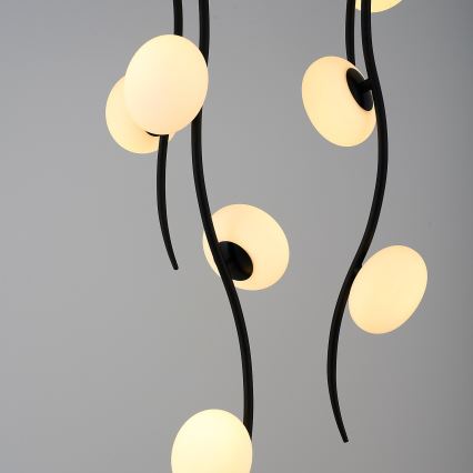 LED Přisazený lustr GELA 18xLED/3W/230V 3000K černá