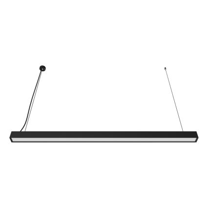 LED Přisazený/lustr na lanku LED/44W/230V 3000K 120 cm černá
