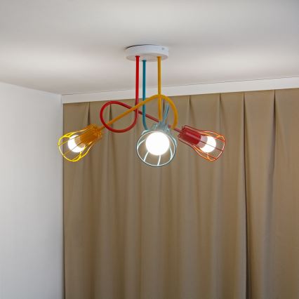 LED Přisazený lustr OXFORD 3xE27/15W/230V