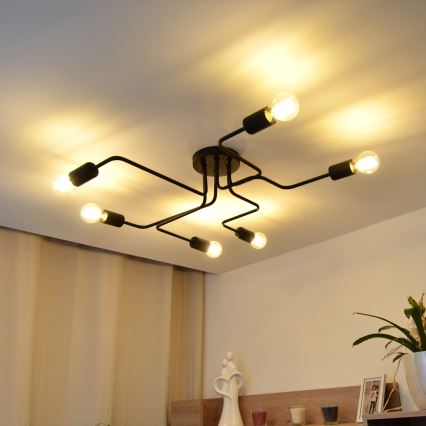 LED Přisazený lustr TUBE 6xE27/15W/230V