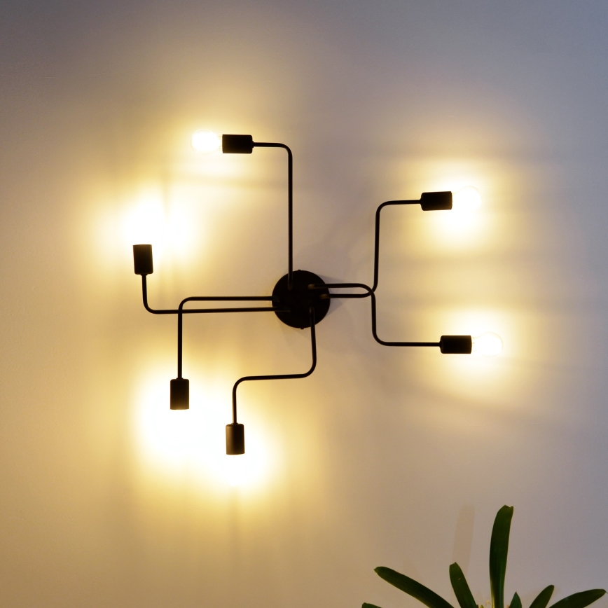 LED Přisazený lustr TUBE 6xE27/15W/230V