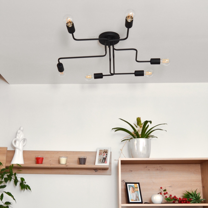 LED Přisazený lustr TUBE 6xE27/15W/230V