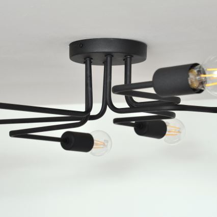 LED Přisazený lustr TUBE 6xE27/15W/230V