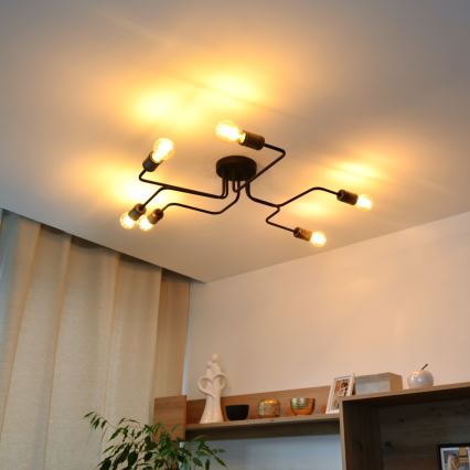 LED Přisazený lustr TUBE 6xE27/15W/230V