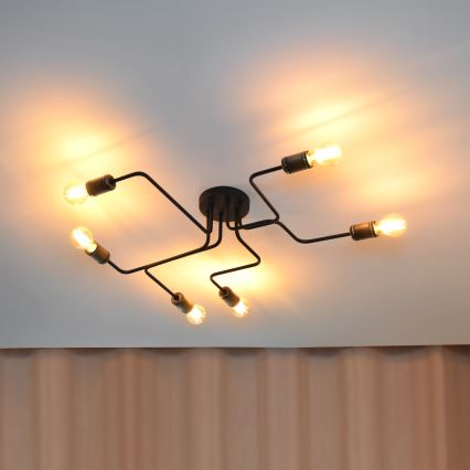 LED Přisazený lustr TUBE 6xE27/15W/230V