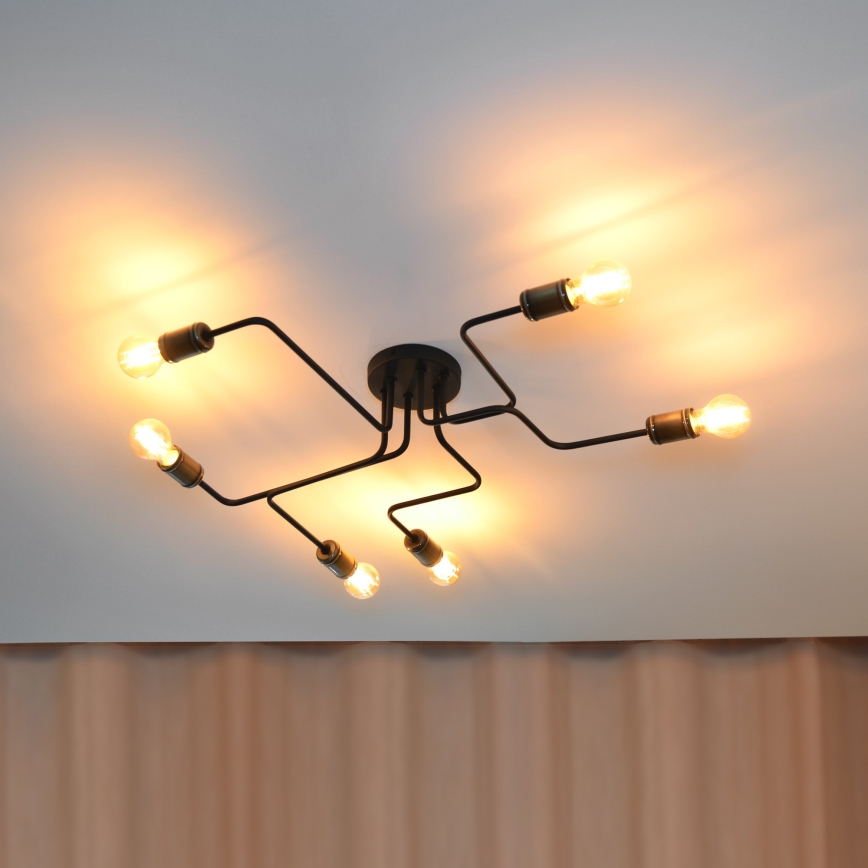 LED Přisazený lustr TUBE 6xE27/15W/230V