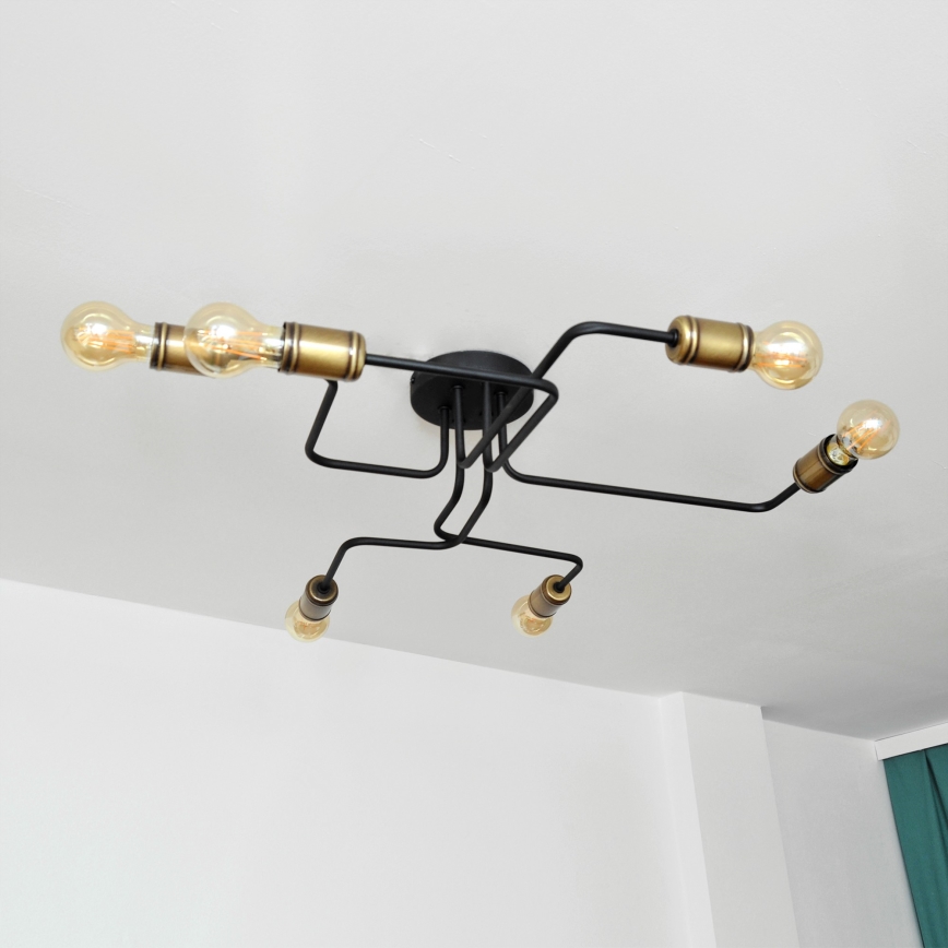 LED Přisazený lustr TUBE 6xE27/15W/230V
