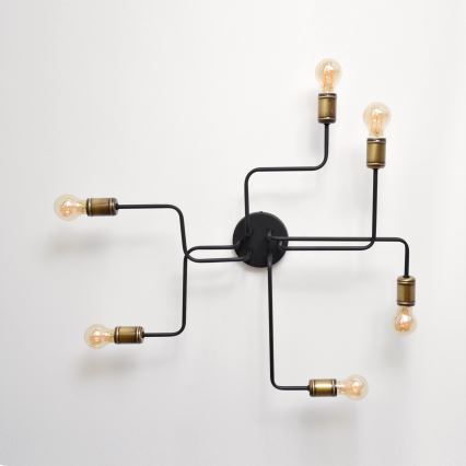 LED Přisazený lustr TUBE 6xE27/15W/230V