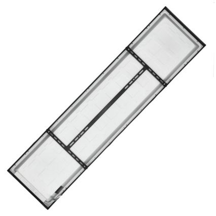 LED Přisazený panel BRISBANE LED/36W/230V 4000K 29,5x119 cm černá