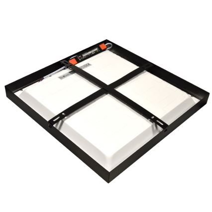 LED Přisazený panel CHRIS LED/20W/230V 4000K 40x40 cm černá