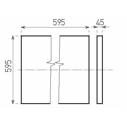 LED Přisazený panel ILLY LED/46W/230V