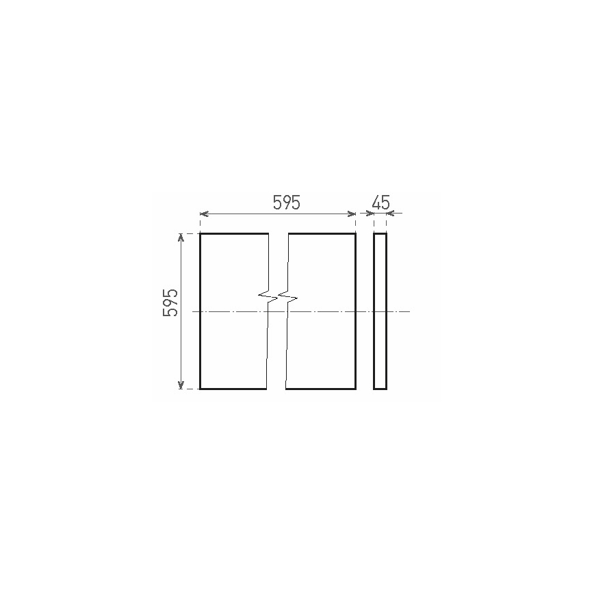 LED Přisazený panel ILLY LED/46W/230V