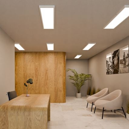 LED Přisazený panel LED/60W/230V 30x120 cm bílá