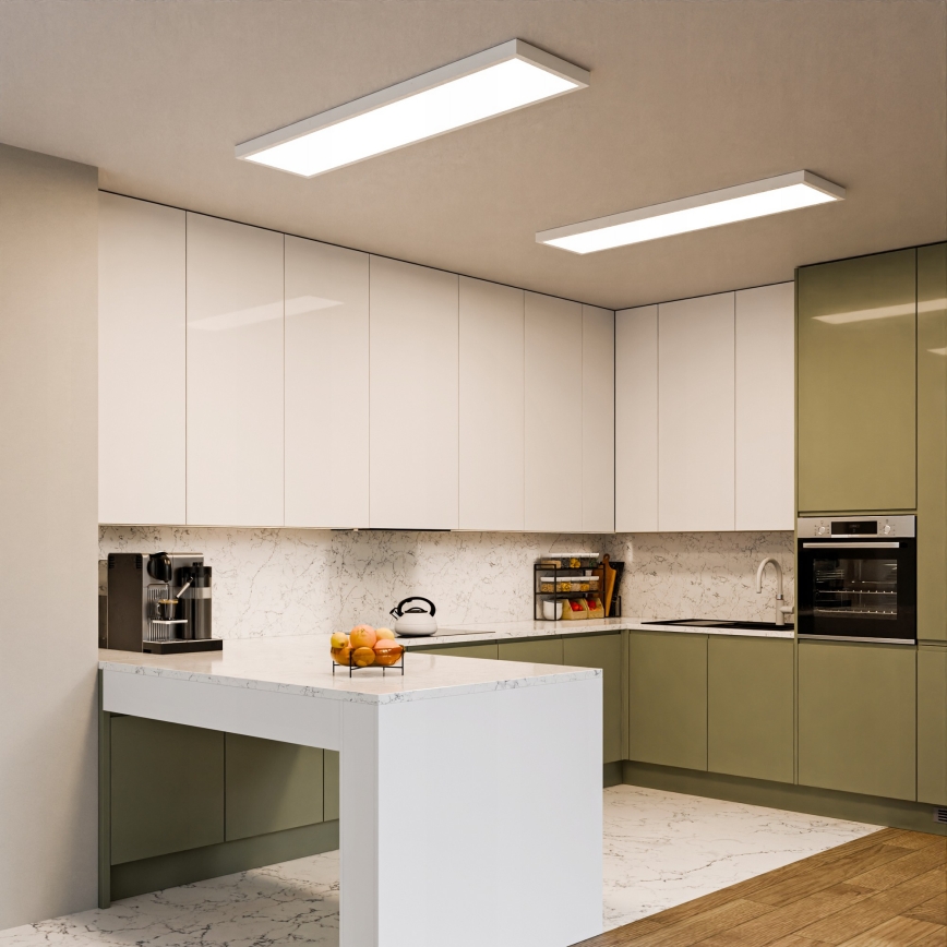 LED Přisazený panel LED/60W/230V 30x120 cm bílá