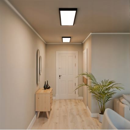 LED Přisazený panel LED/60W/230V 30x120 cm černá