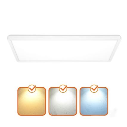 LED Přisazený panel NIVERA LED/32W/230V IP54 3000/4000/6000K 29,5x59,5 cm bílá