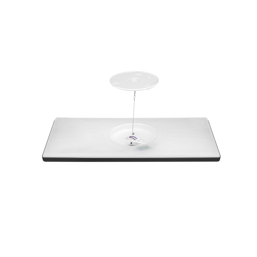 LED Přisazený panel NIVERA LED/32W/230V IP54 3000/4000/6000K 29,5x59,5 cm černá
