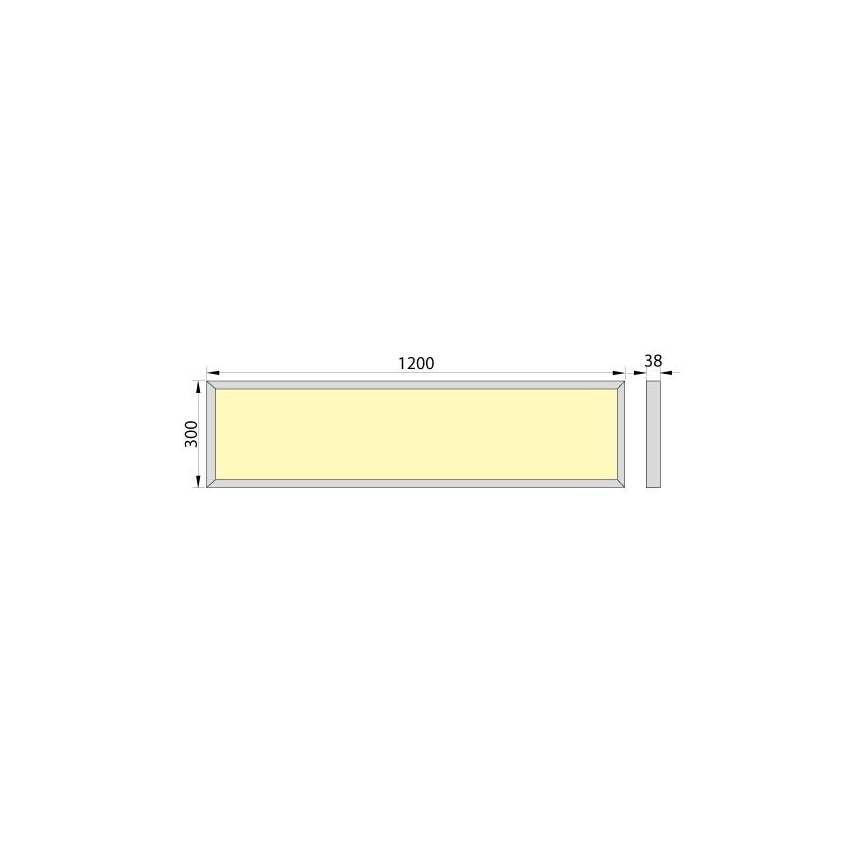 LED Přisazený panel OREGA LED/40W/230V 4000K IP40