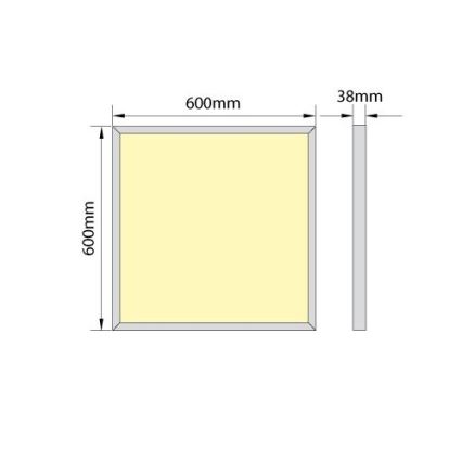 LED Přisazený panel XELENT 60 LED/40W/230V 4000K IP40
