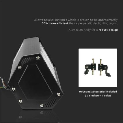 LED Průmyslové lineární svítidlo High Bay SAMSUNG CHIP LED/100W/230V 4000K IP54