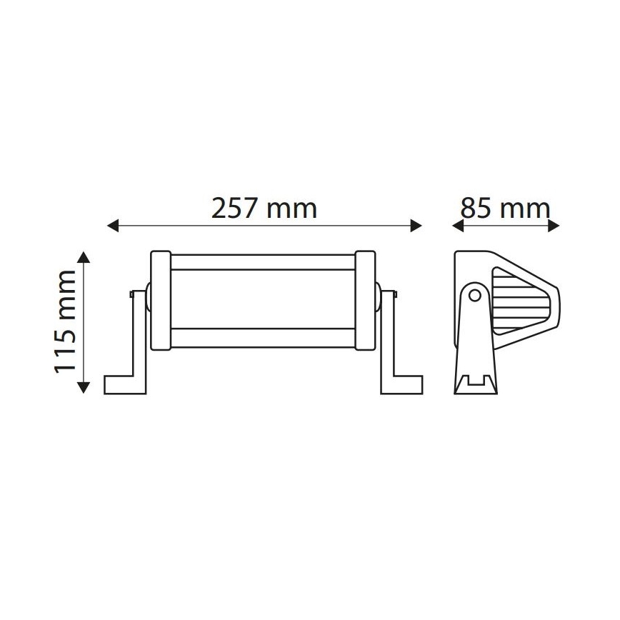 LED Průmyslové svítidlo EPISTAR LED/36W/10-30V IP67 6000K